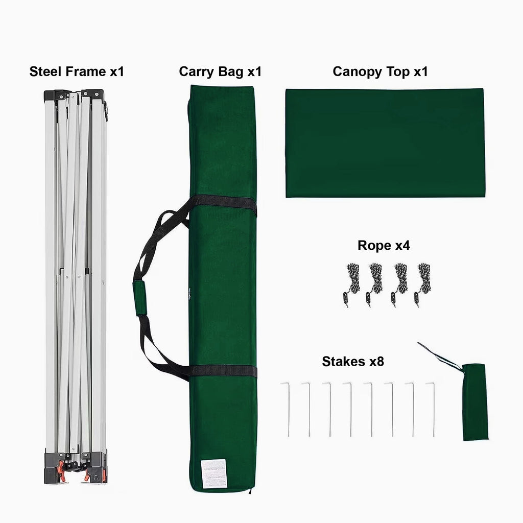 Ozark Trail 10' x 10' Instant Slant Leg Pop-up Outdoor Canopy, Blue