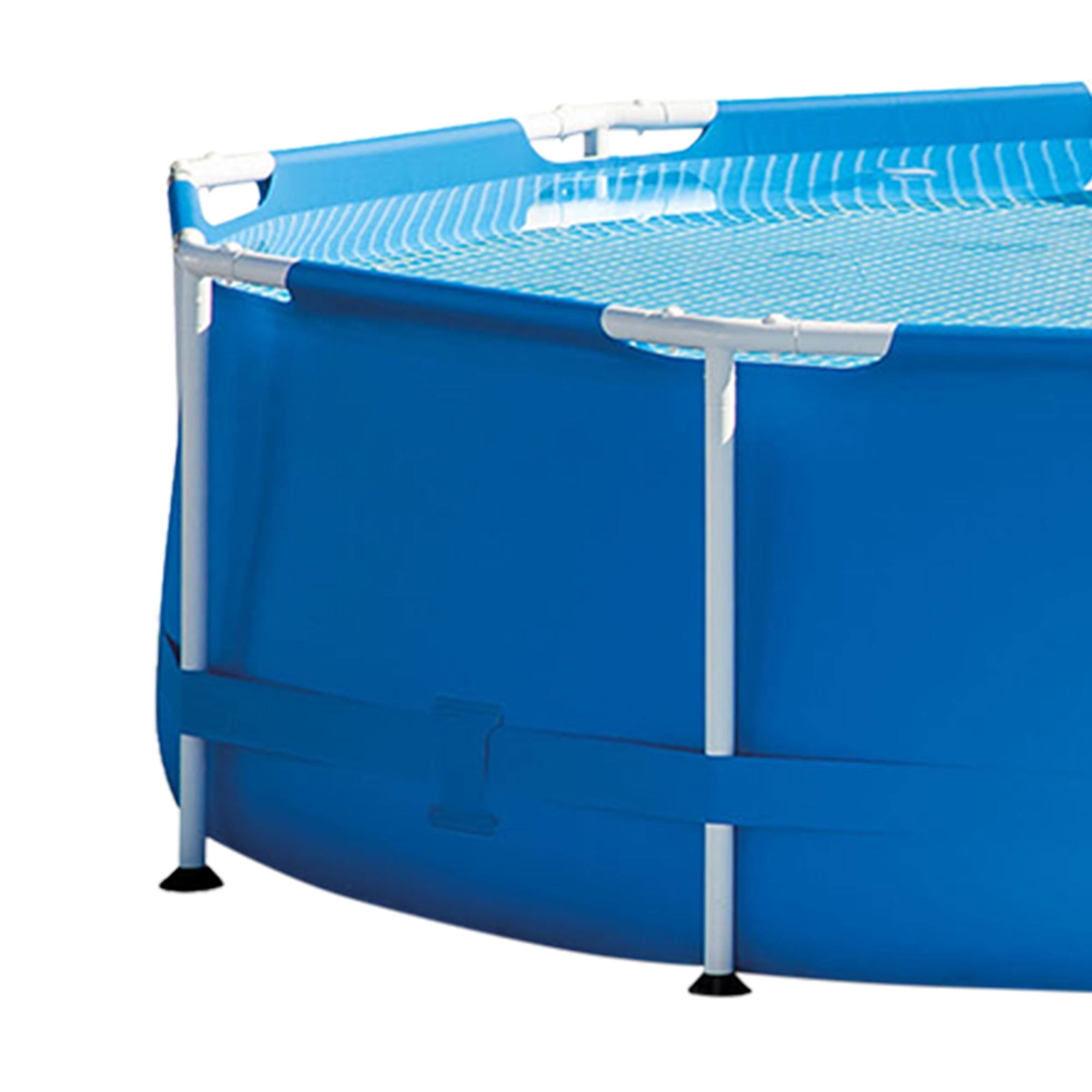 Intex 10 x 2.5 Foot Round Metal Frame Above Ground Swimming Pool, Blue