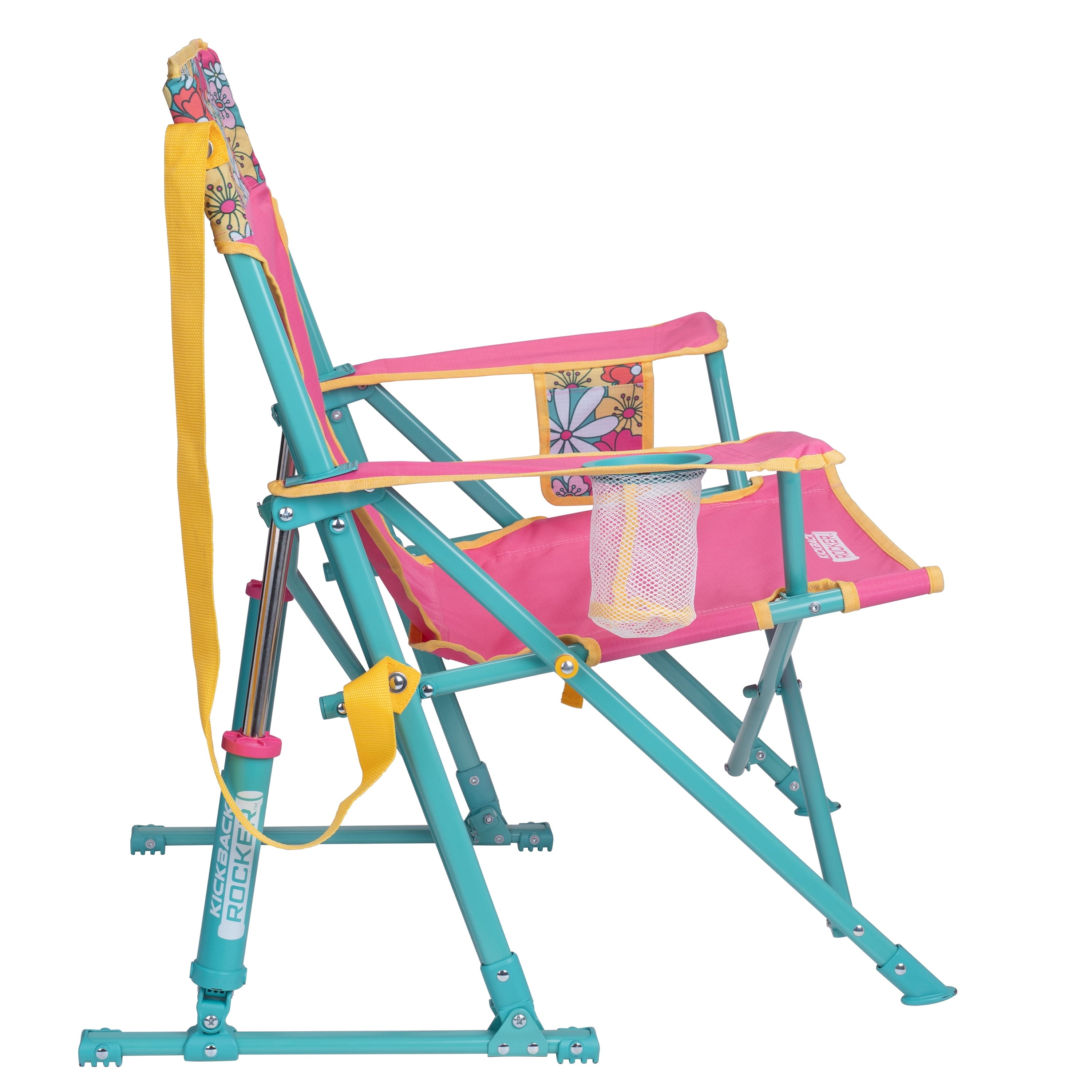 GCI Outdoor Kickback Rocker Low Profile Rocking Camp Chair, Summer Floral