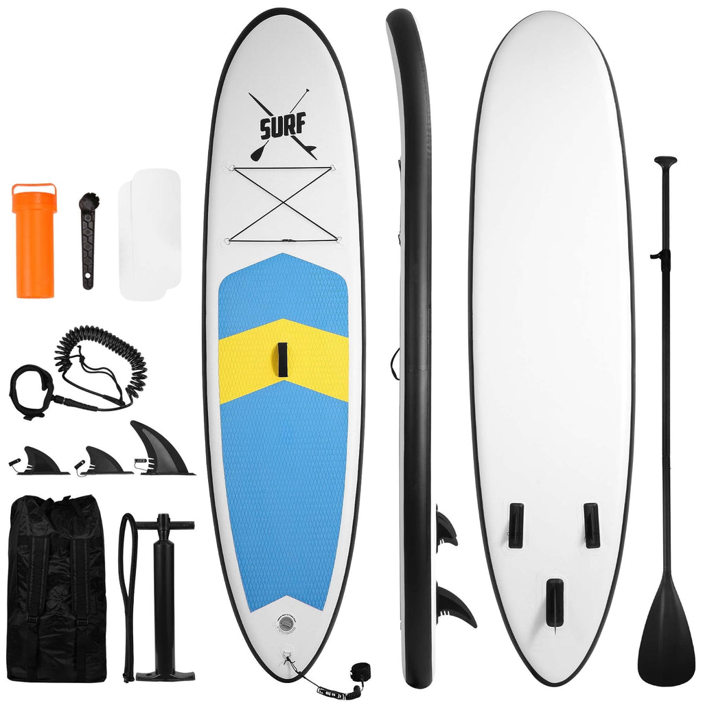 Naipo 10FT Inflatable Paddle Board Stand Up Paddle Board SUP Board with 120x30x6 for Youth & Adults Summer