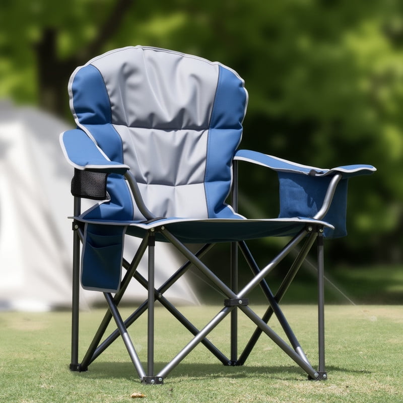 Simenmax Zero Gravity Chair Set of 2, Reclining Folding Outdoor Chairs with Adjustable Headrest & Cup Holder, Anti - Gravity Loungers for Backyard, Patio, Lawn, Poolside,Blue