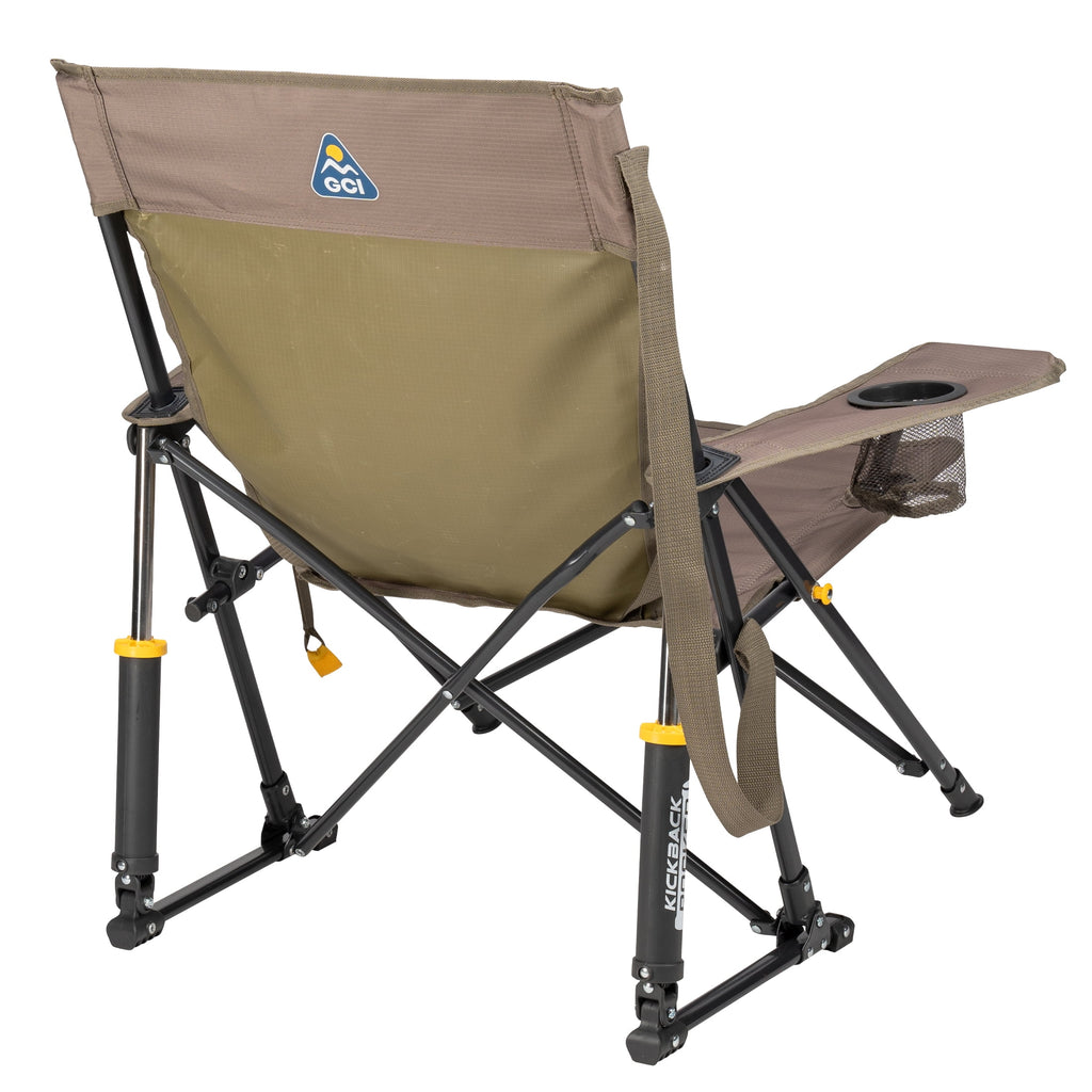 GCI Outdoor Kickback Rocker Low Profile Rocking Camp Chair, Summer Floral