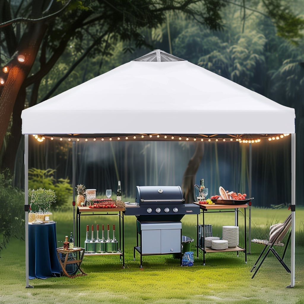 Alpha Joy 10'x 10' Pop up Canopy Outdoor Shade Canopy Event Instant Canopy Tent with Roller Bag, Blue