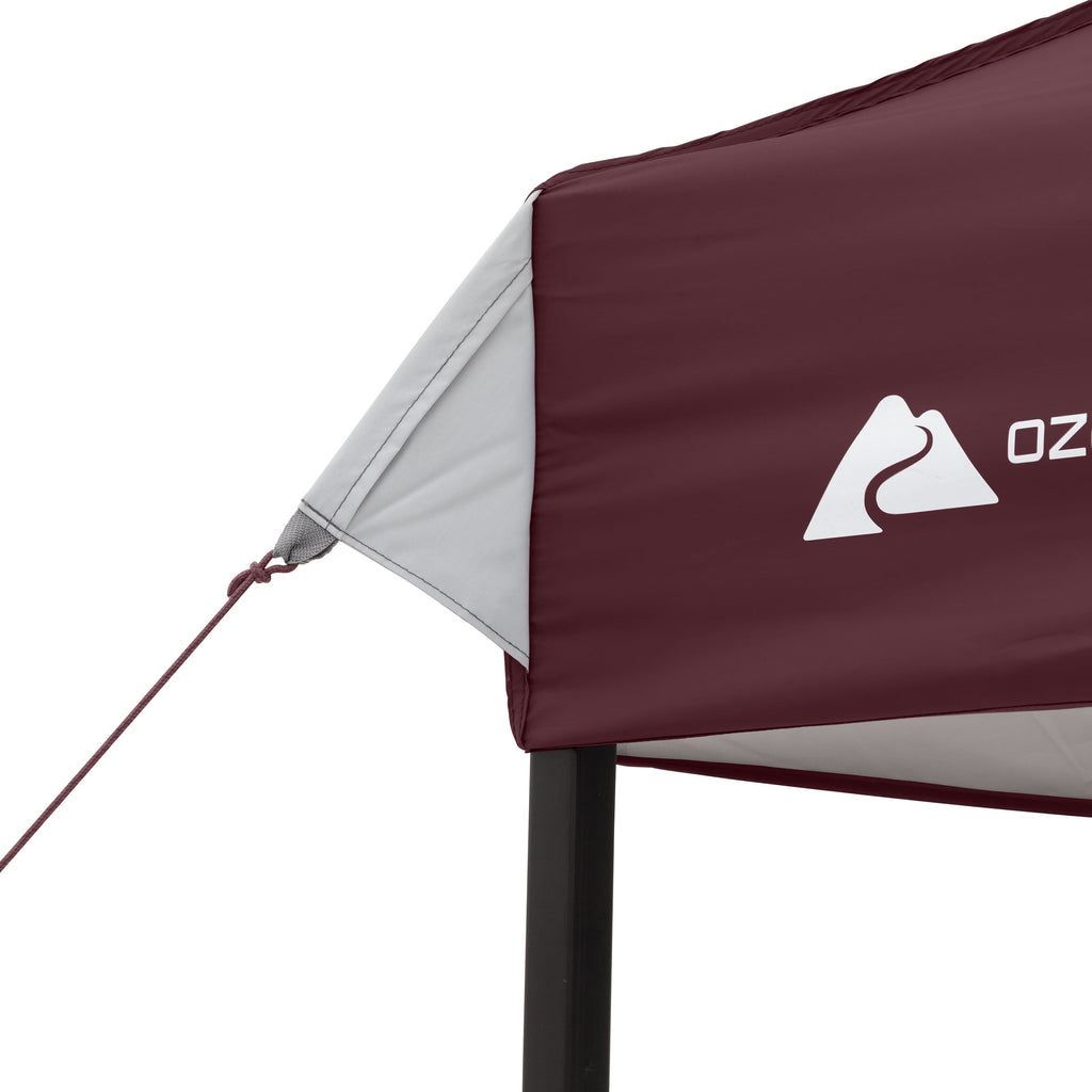Ozark Trail 10x10 Instant Pop Up Canopy Tent with Simple Push Setup – Straight Leg Pop-Up Tent for Tailgating, Camping & Events, Gold