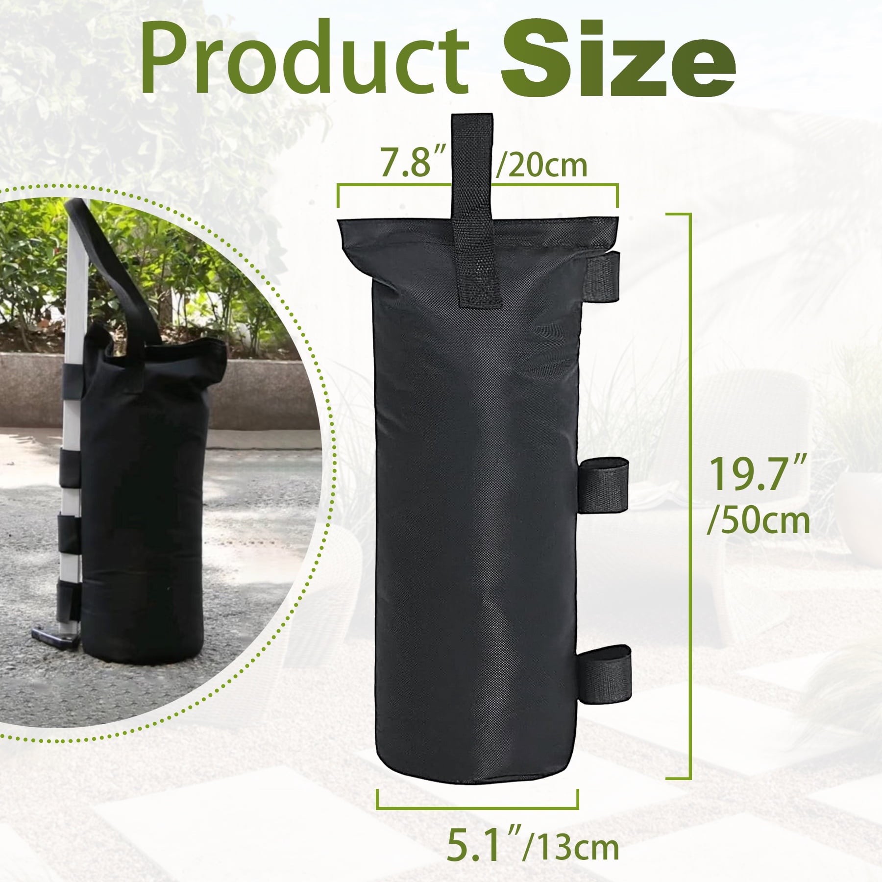 VentuLodge Canopy Weights Sand Bags: High-Capacity 112 LBS, Durable for Pop Up Canopy Tents, Outdoor Instant Sun Shelters, Patio Umbrellas, 4-Pack Set, Sand Not Included