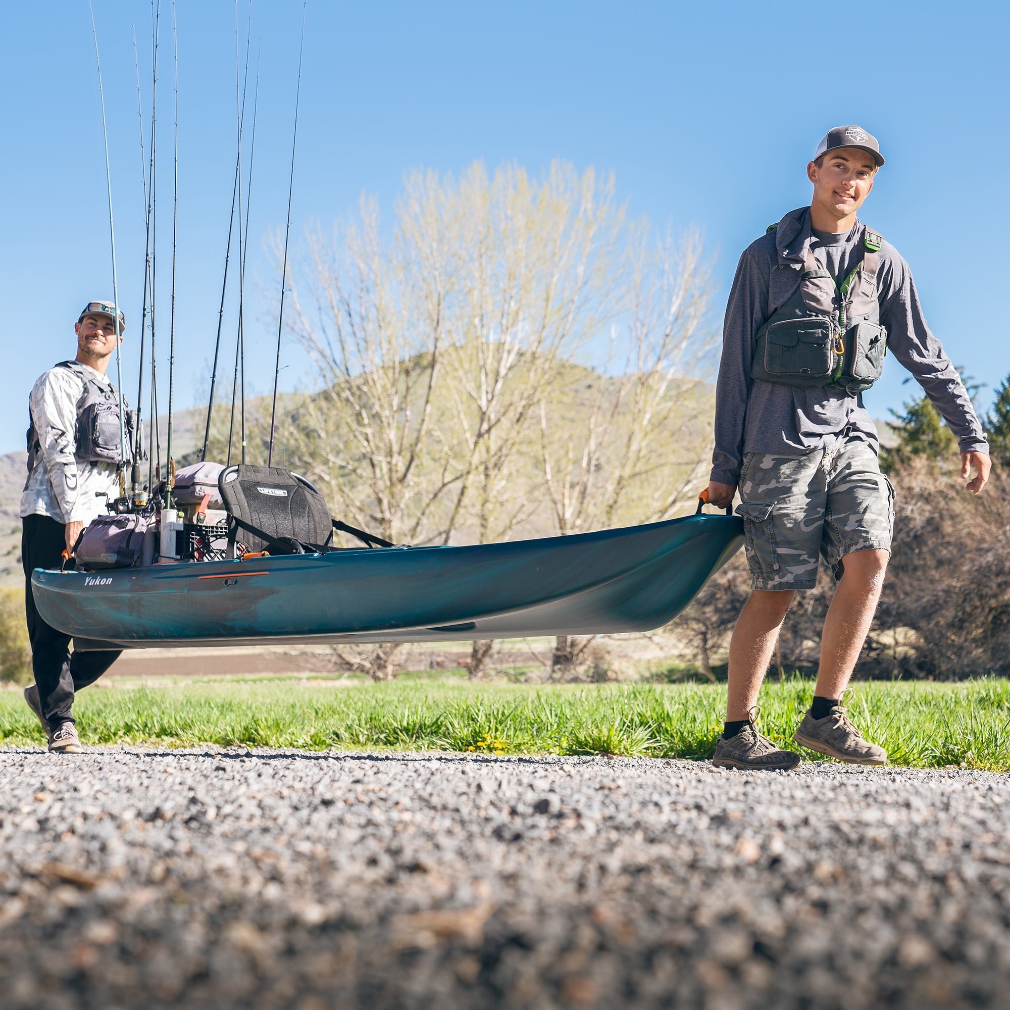 Lifetime Yukon Angler 11 ft. 6 in. Sit-on-Top Comfort Fishing Kayak, Lightning Fusion (90846)