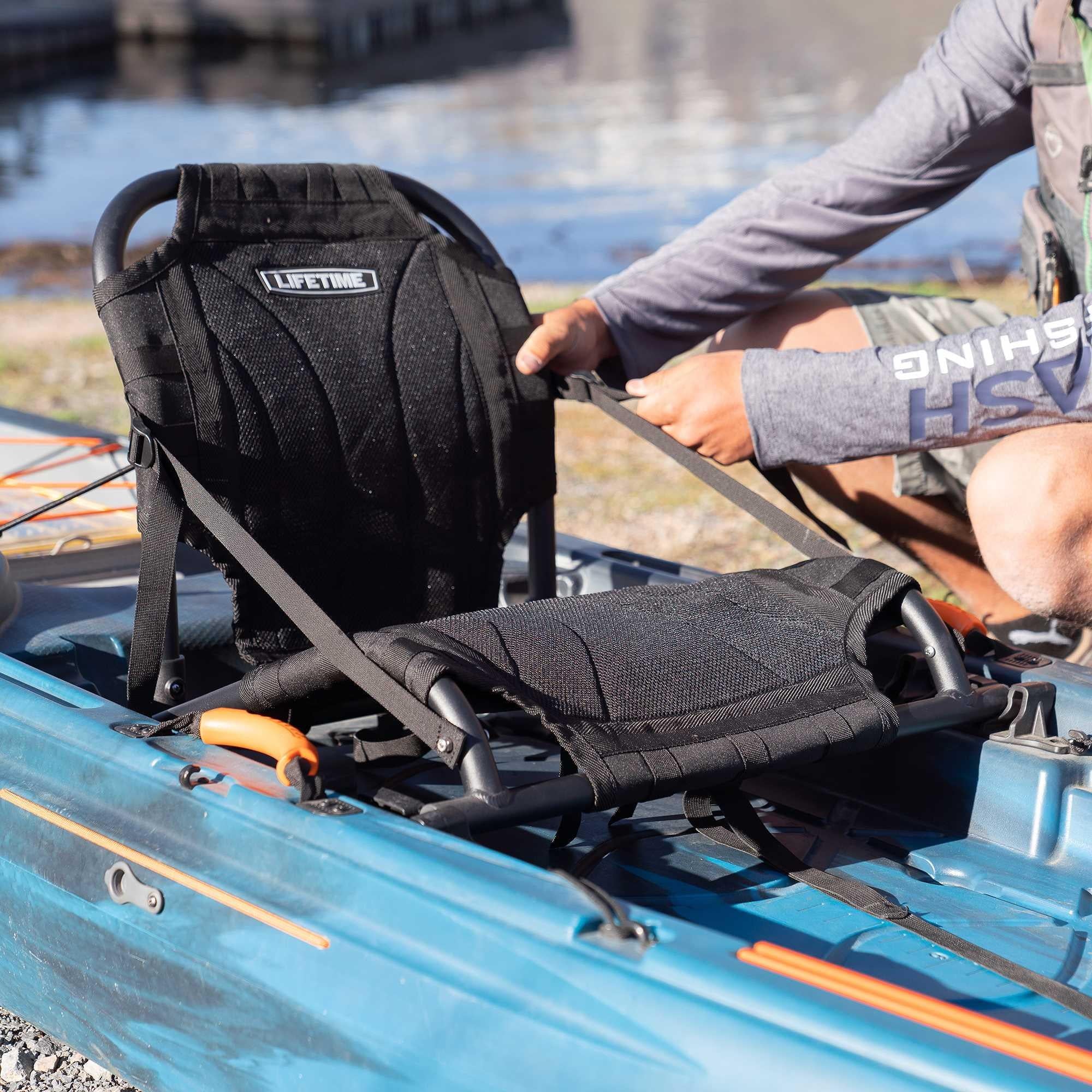 Lifetime Yukon Angler 11 ft. 6 in. Sit-on-Top Comfort Fishing Kayak, Lightning Fusion (90846)
