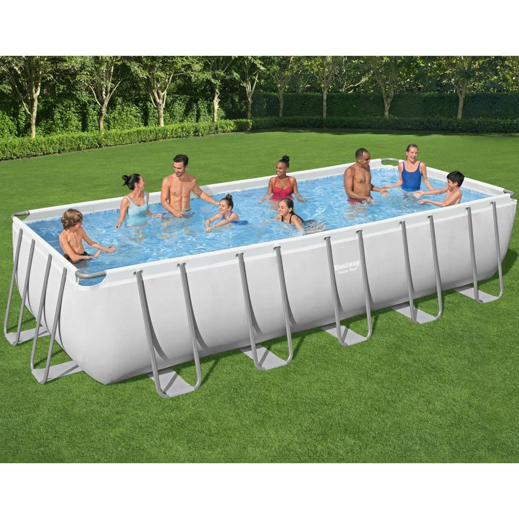 Bestway 18ft x 9ft x 4ft Rectangular Above Ground Swimming Pool Kit