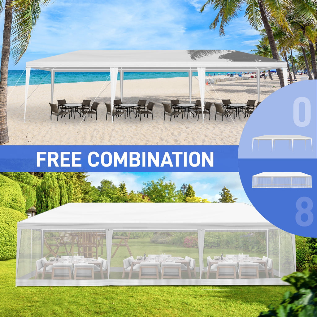 Ktaxon 10' X 30' Canopy Tent with 8 Side Walls for Party Wedding Camping and BBQ