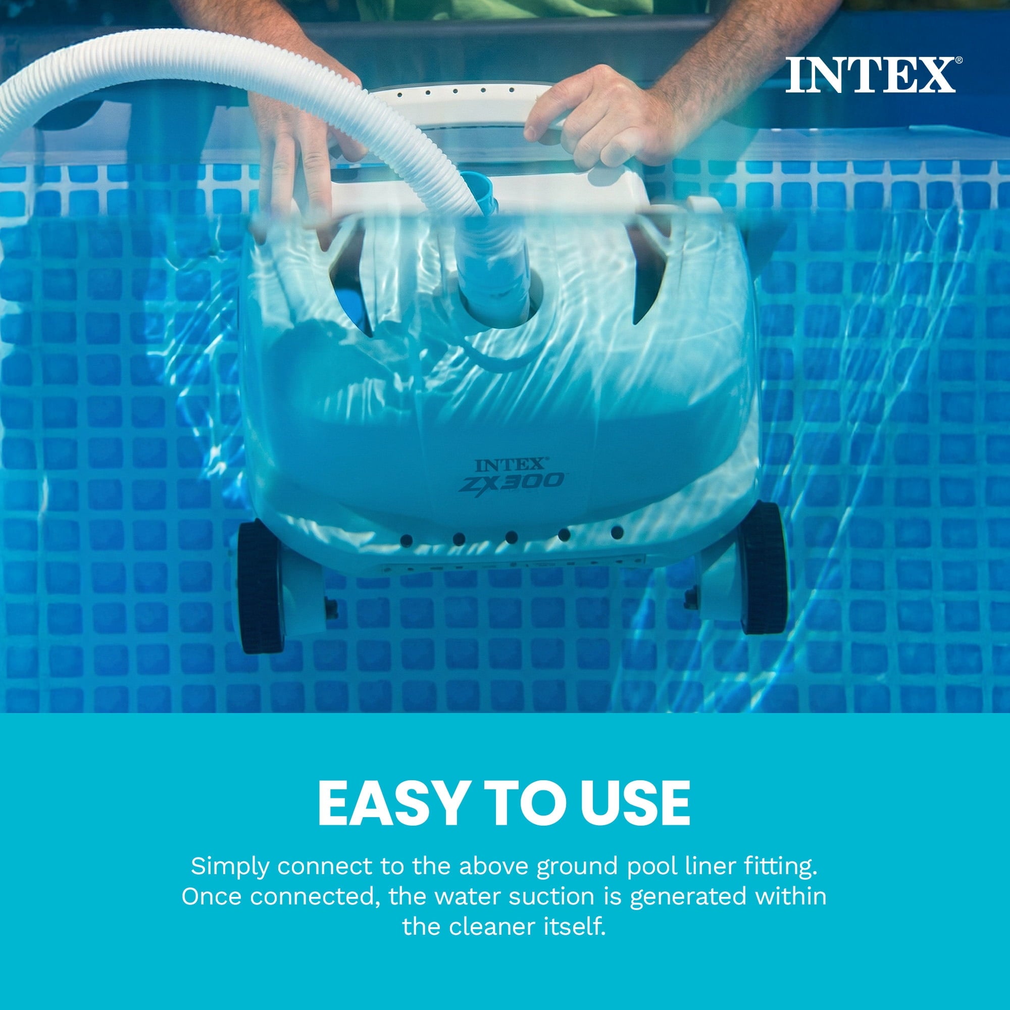 INTEX 18ft x 52in Ultra XTR Above Ground Swimming Pool, Sand Filter Pump, & Automatic Vacuum Cleaner