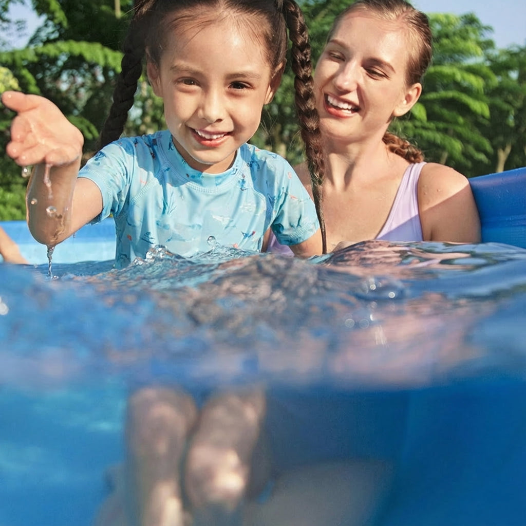 Bestway Steel Pro MAX 15’ x 48 Metal Frame Above Ground Pool, Blue, POOL ONLY