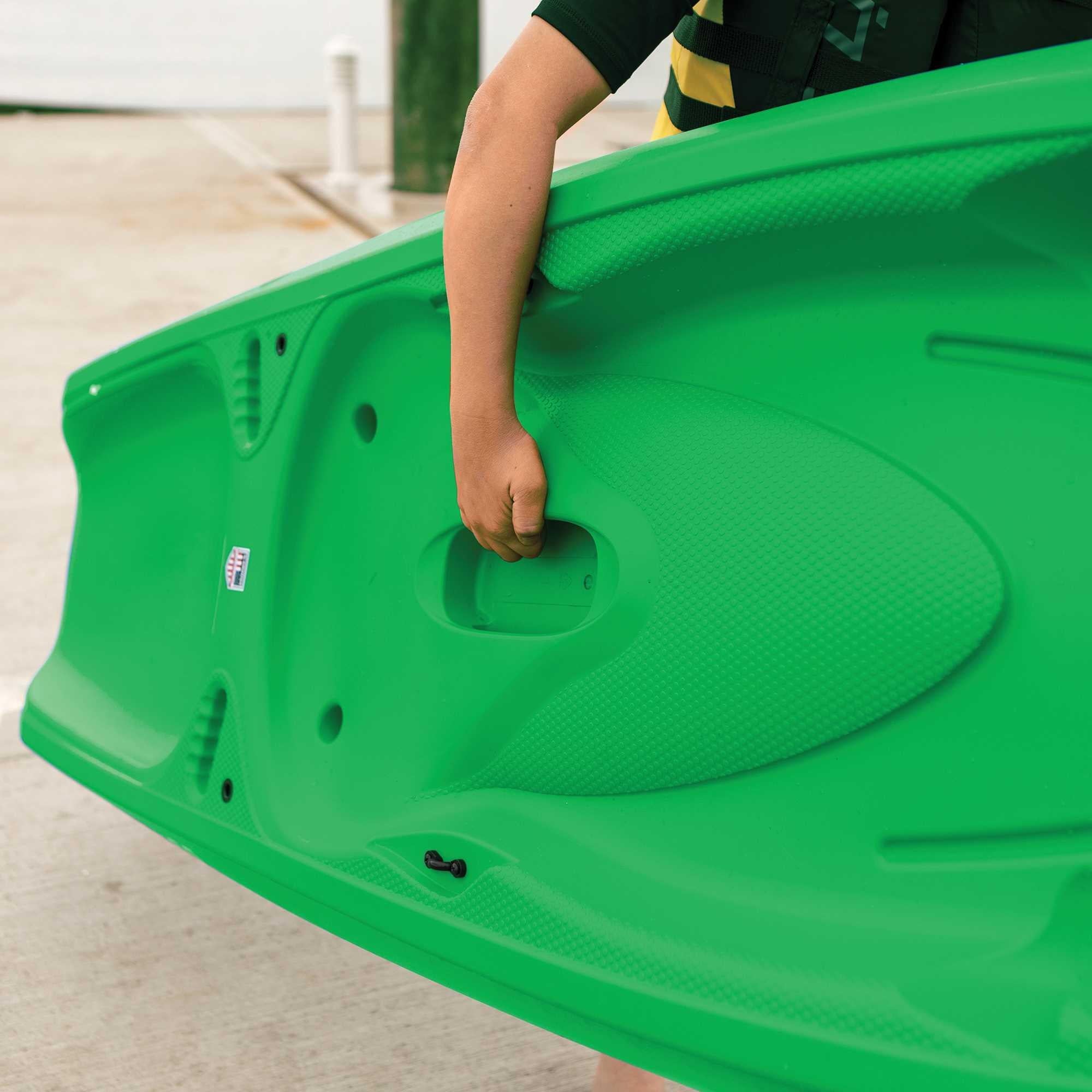 Lifetime Recruit 6.5 ft Youth Sit-On-Top Kayak with Paddle, Lime Green (90765)