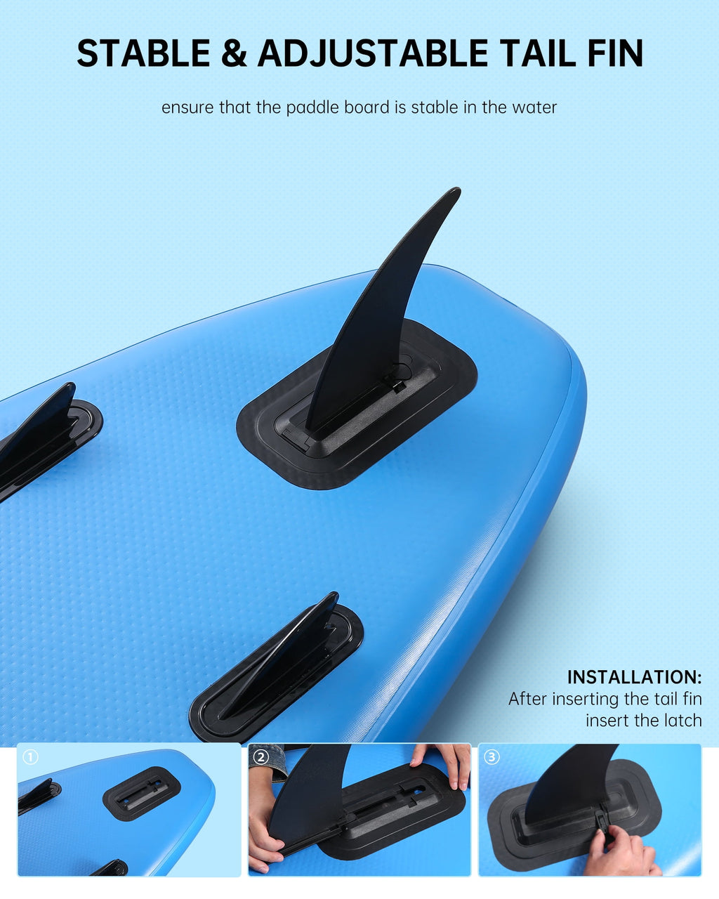 Naipo Inflatable Paddle Board Stand Up Paddle Board 6 in Thick with Sup Accessories and Carry Bag and Fast Pumping for Adults and Youth