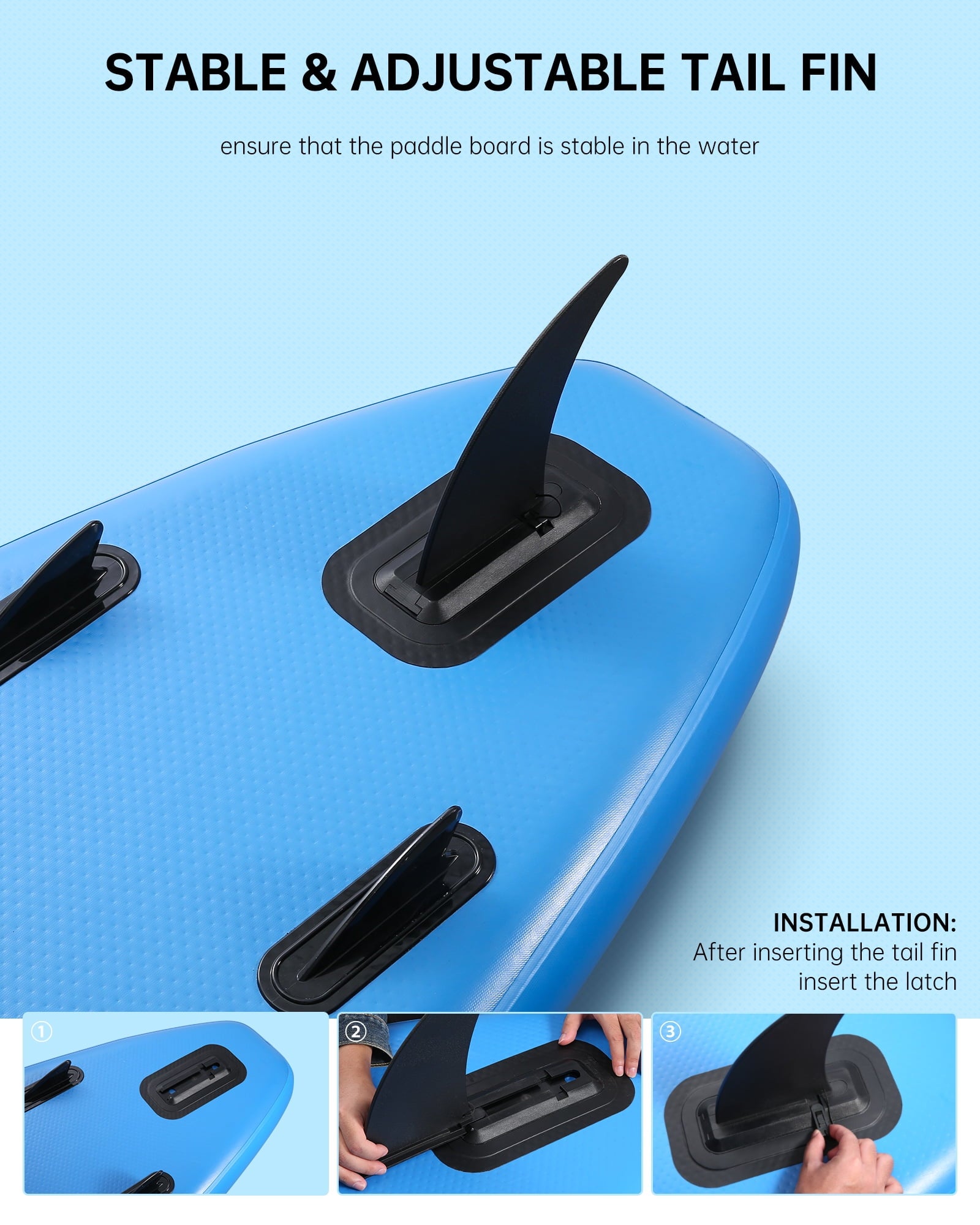 Naipo Inflatable Paddle Board Stand Up Paddle Board 6 in Thick with Sup Accessories and Carry Bag and Fast Pumping for Adults and Youth