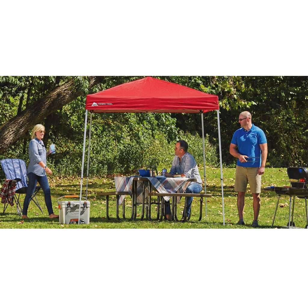 Ozark Trail 4' x 6' Instant Pop-up Outdoor Canopy Shelter, Brilliant Red