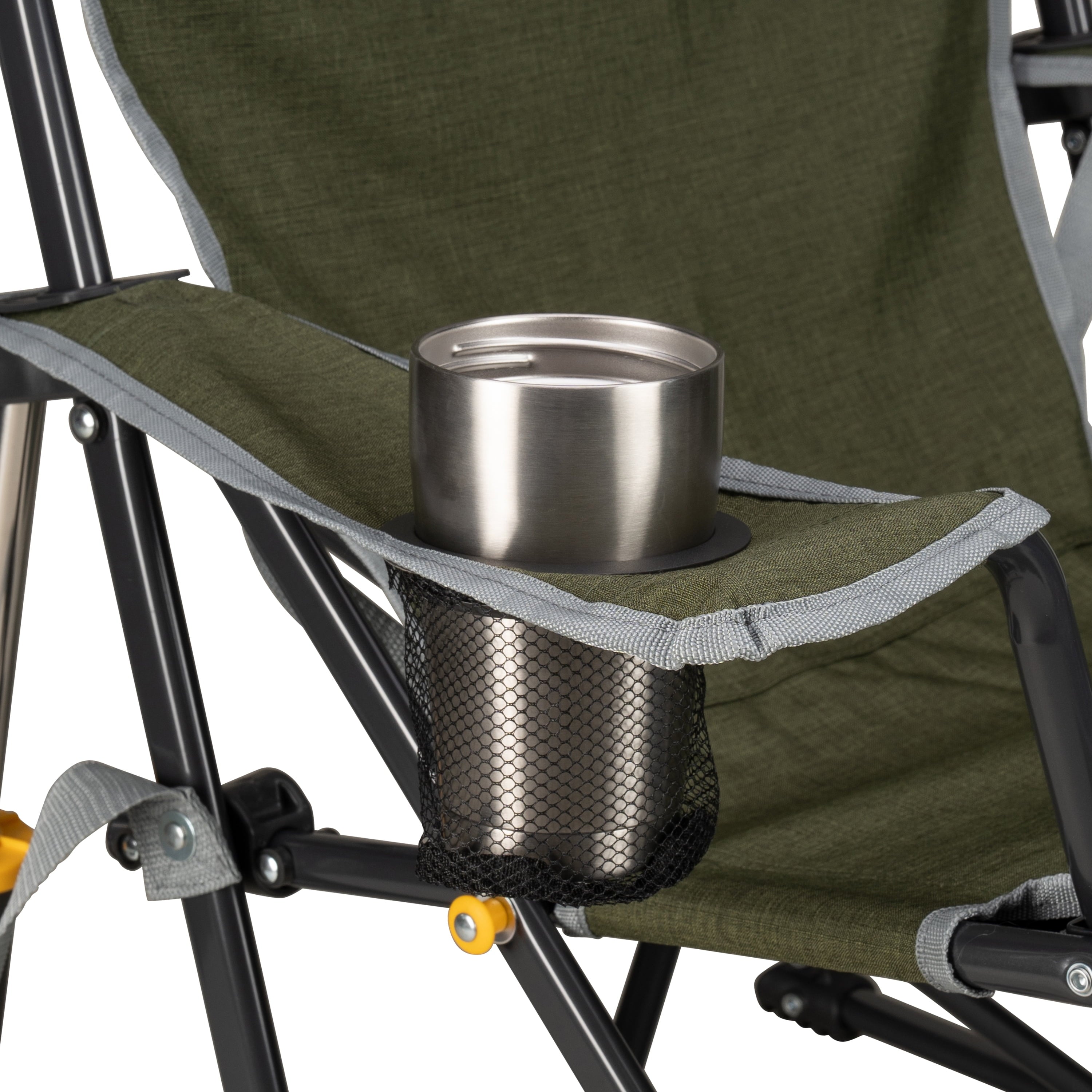 GCI Outdoor Kickback Rocker Low Profile Rocking Camp Chair, Summer Floral
