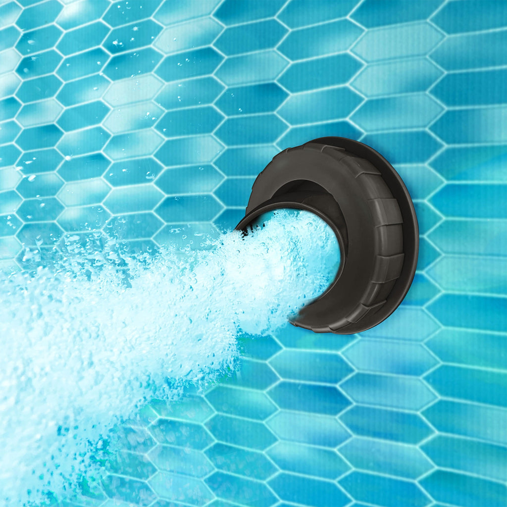 Funsicle 13'11 Oasis Designer Above Ground Pool with Pump, Oval Frame, Dark Herringbone
