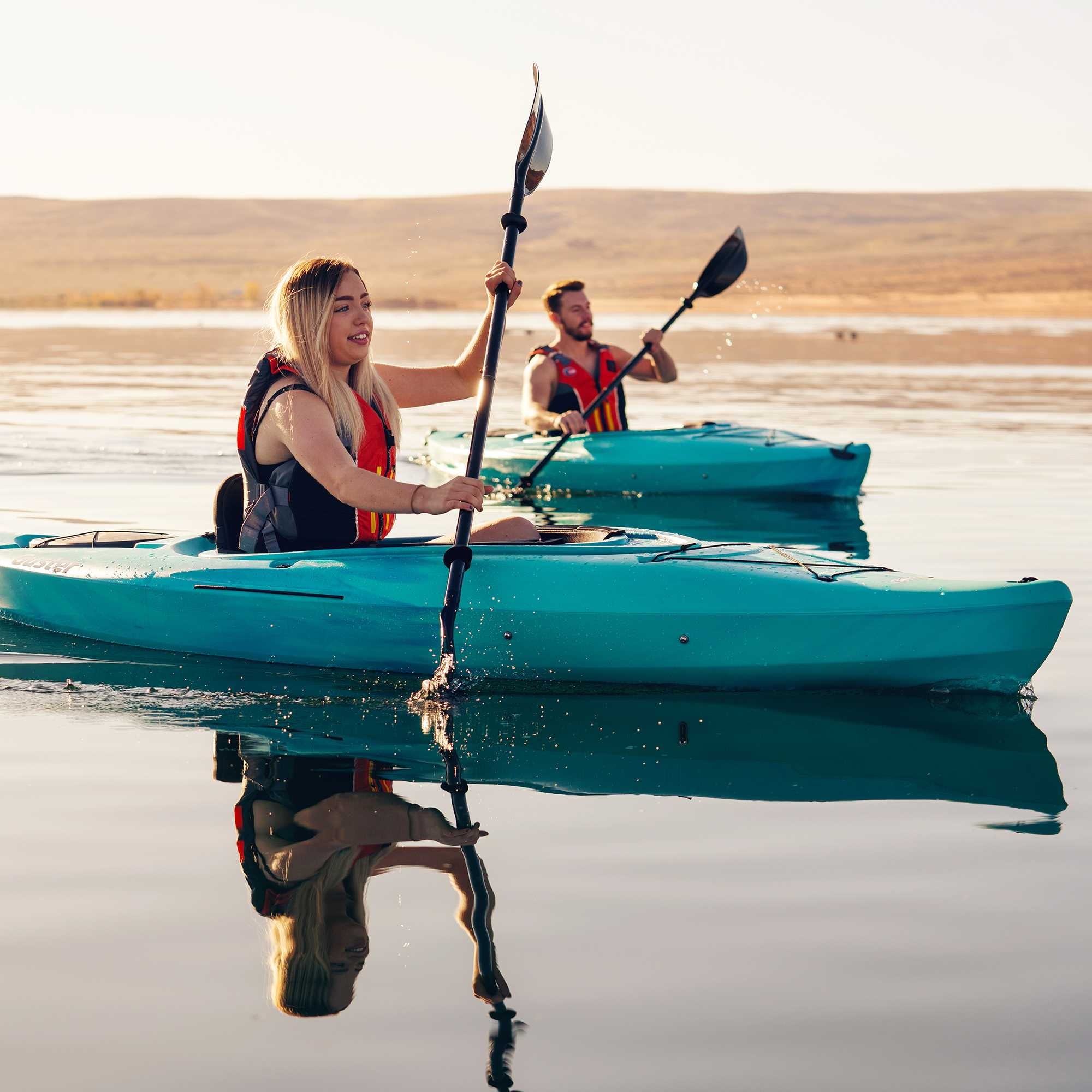 Lifetime Guster 10 ft Sit-Inside Kayak with Paddle, Emerald Fusion (91354)