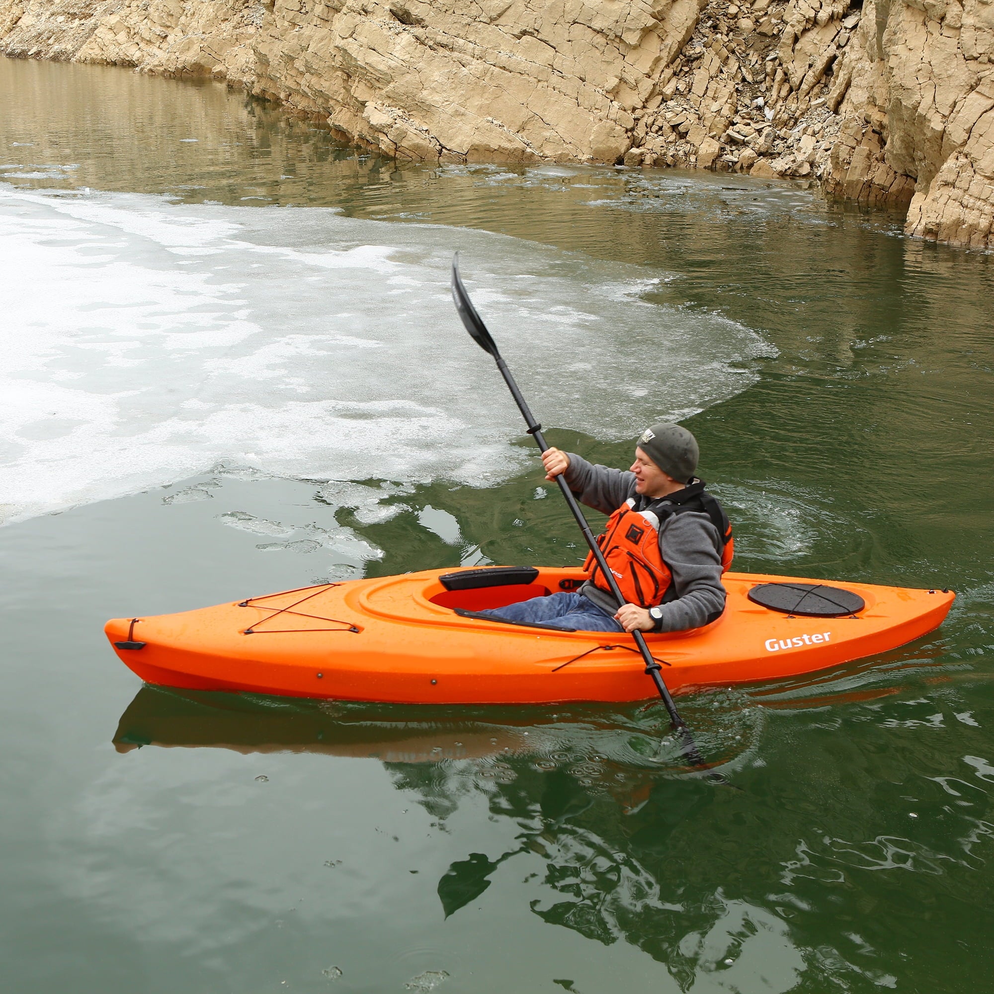 Lifetime Guster 10 ft Sit-Inside Kayak with Paddle, Emerald Fusion (91354)