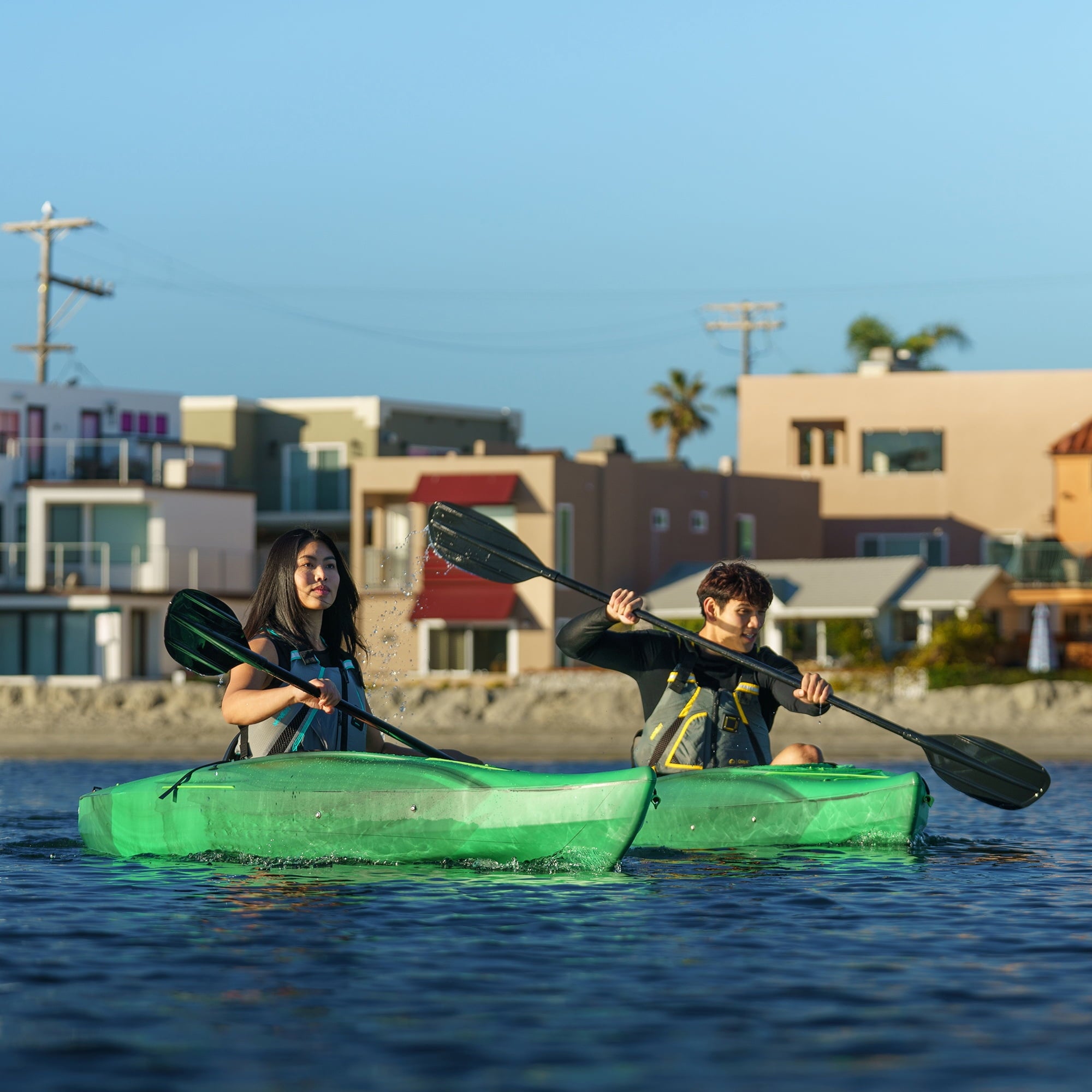 Lifetime Guster 10 ft Sit-Inside Kayak with Paddle, Emerald Fusion (91354)