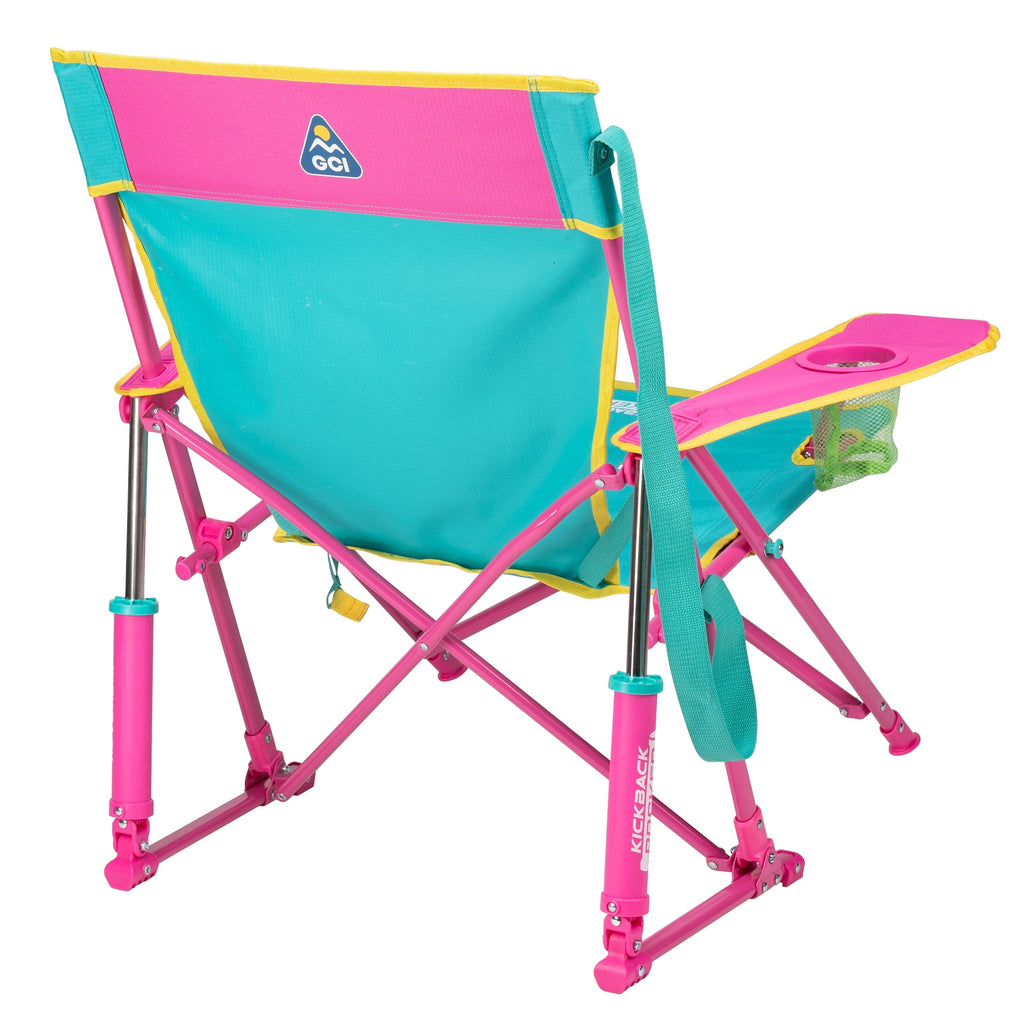 GCI Outdoor Kickback Rocker Low Profile Rocking Camp Chair, Summer Floral