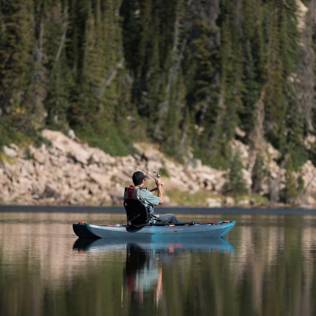 Lifetime Yukon Angler 11 ft. 6 in. Sit-on-Top Comfort Fishing Kayak, Lightning Fusion (90846)