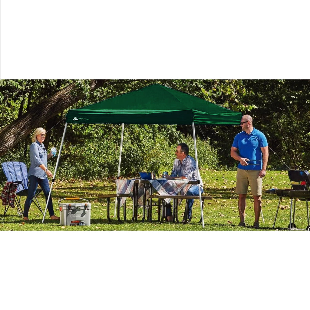 Ozark Trail 10' x 10' Instant Slant Leg Pop-up Outdoor Canopy, Blue