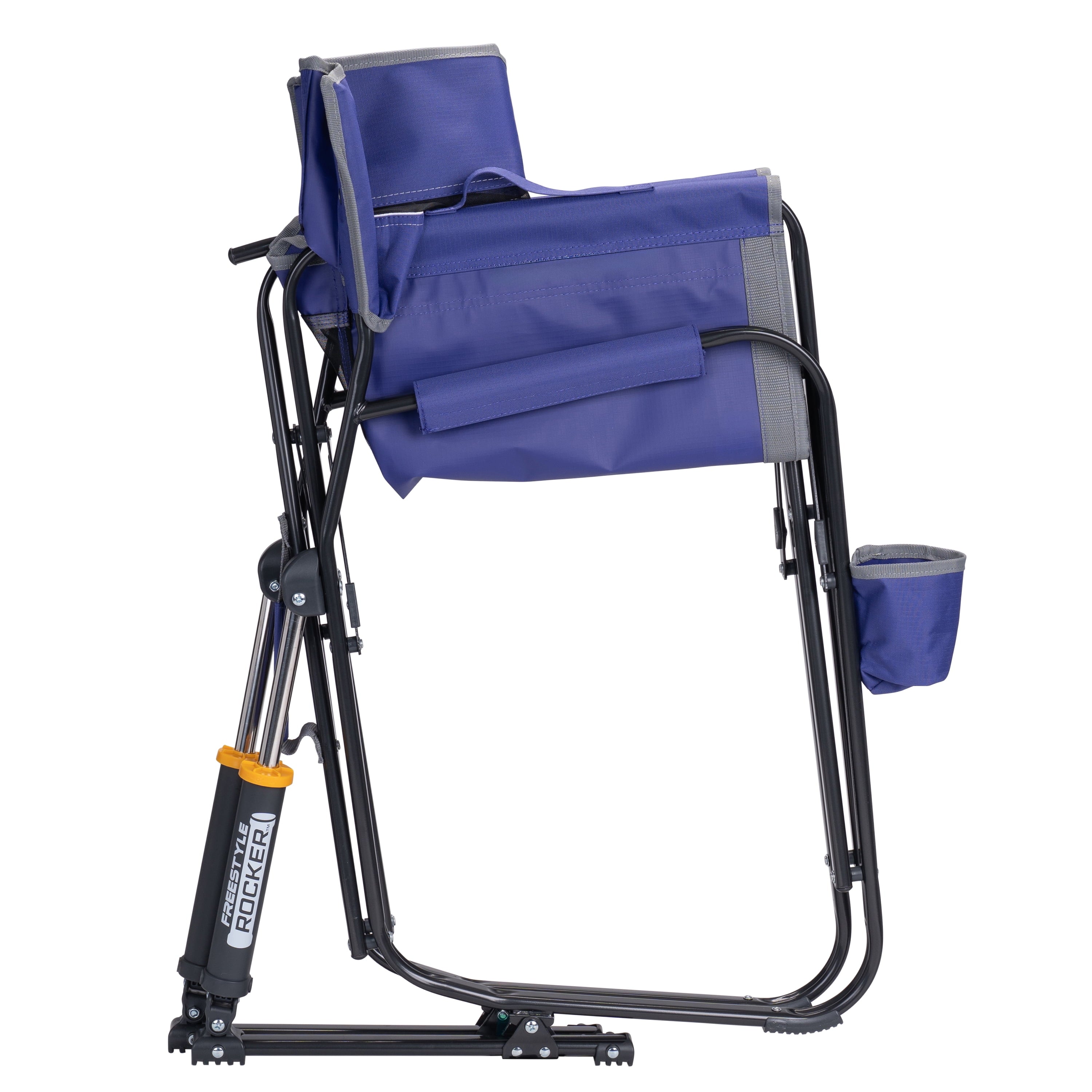 GCI Outdoor Freestyle Rocker Foldable Rocking Camping Chair, Black