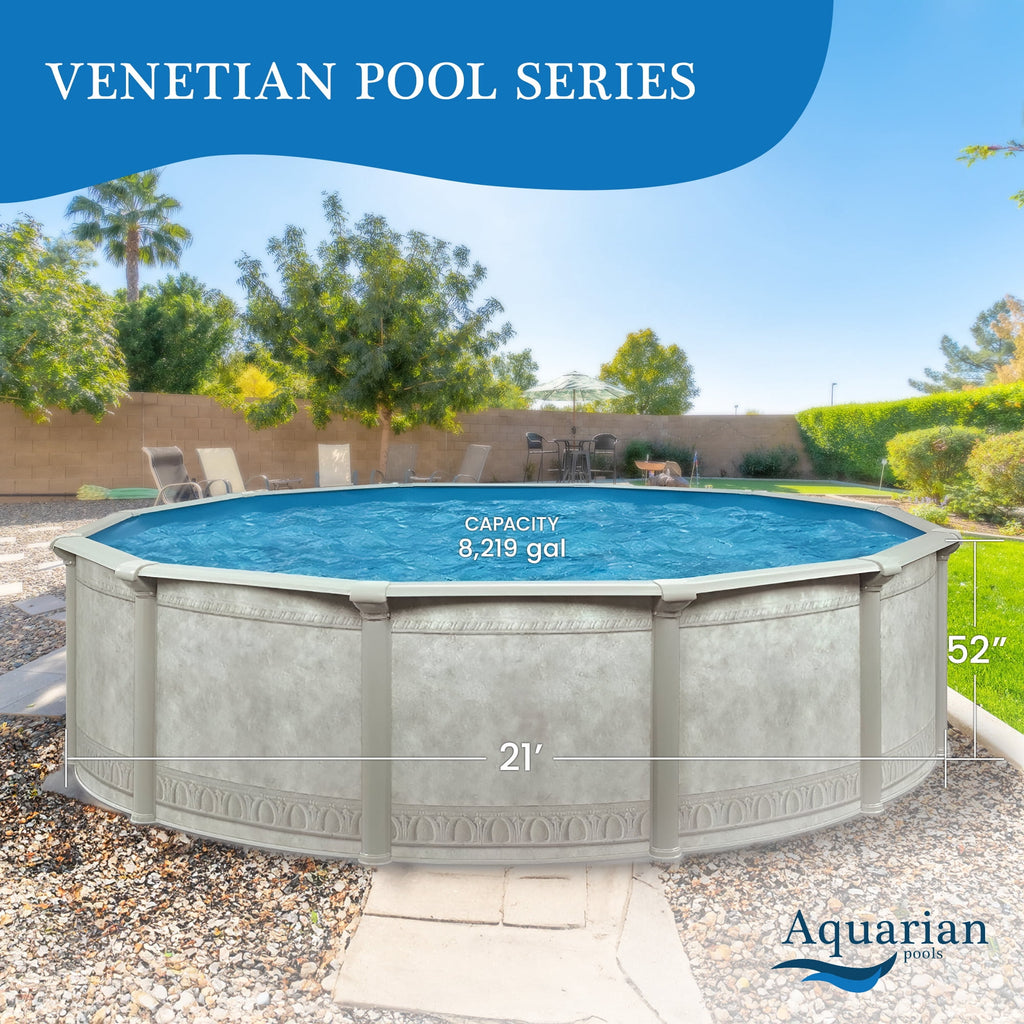 Aquarian Phoenix 18' x 52 Steel Frame DIY Family Size Above Ground Pool