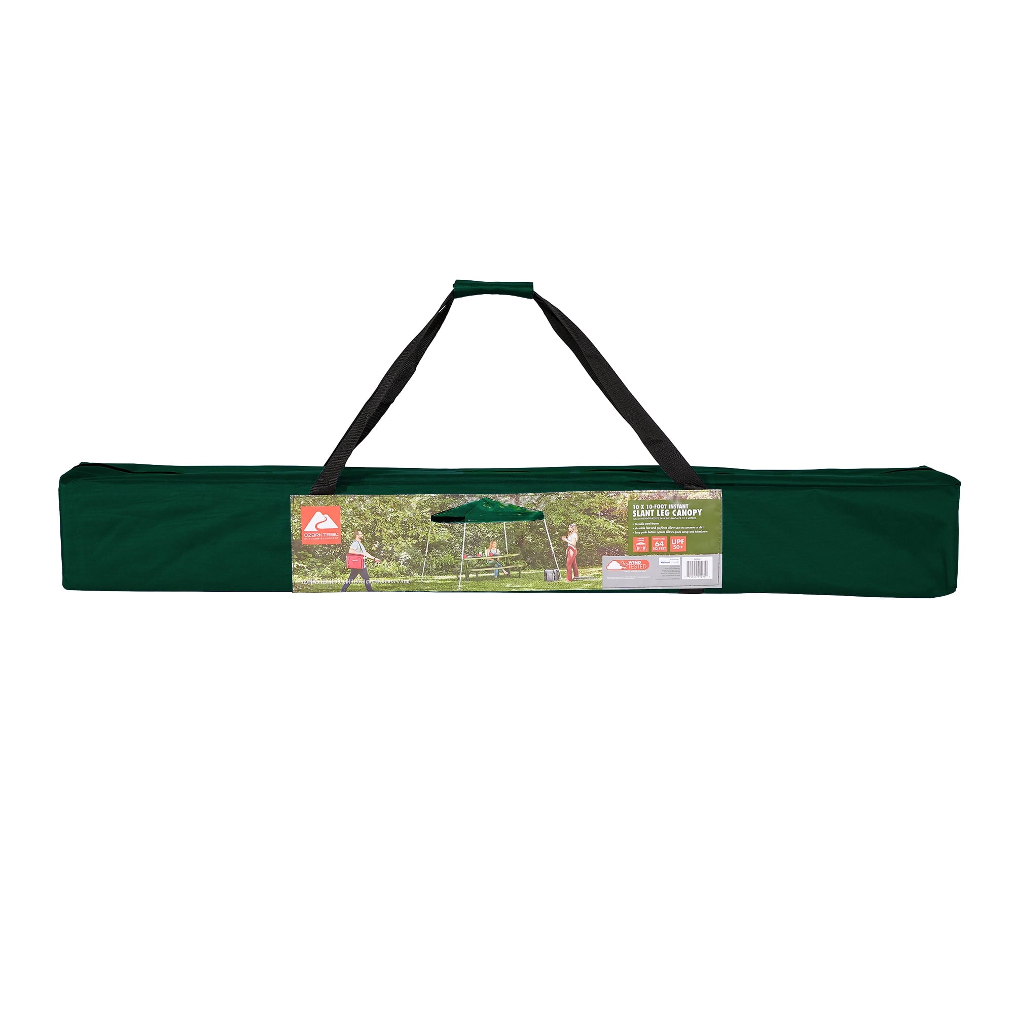 Ozark Trail 10' x 10' Instant Slant Leg Pop-up Outdoor Canopy, Blue