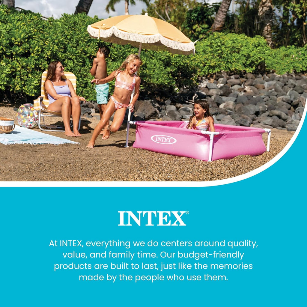 Intex Mini Frame Pool, Blue - 48 x 48 x 12 inches (L x W x H)