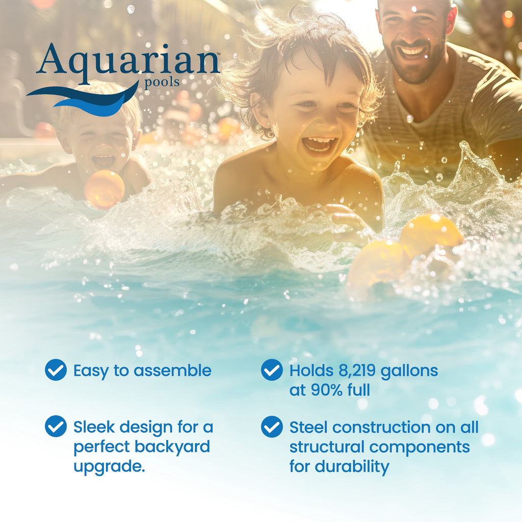Aquarian Phoenix 18' x 52 Steel Frame DIY Family Size Above Ground Pool