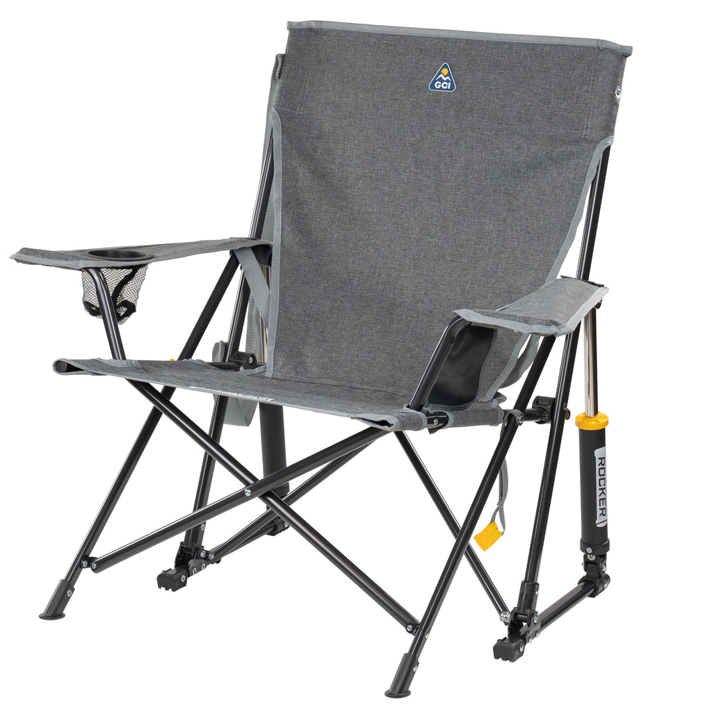 GCI Outdoor Kickback Rocker Low Profile Rocking Camp Chair, Summer Floral