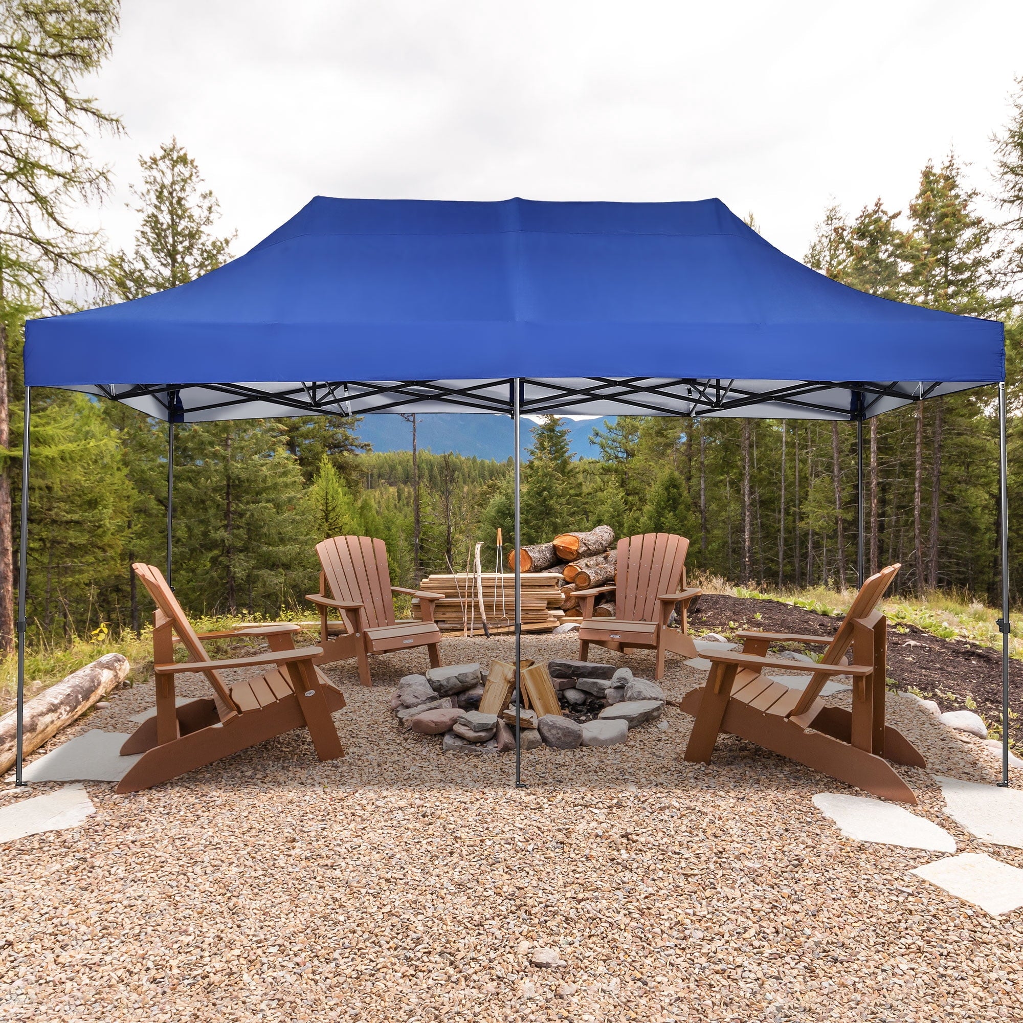 Ainfox 5-Piece Sidewalls for 10x20 Pop Up Canopy Tent, 420D Oxford PVC Waterproof Sun Shade Privacy Walls with Windows & Zippers, White