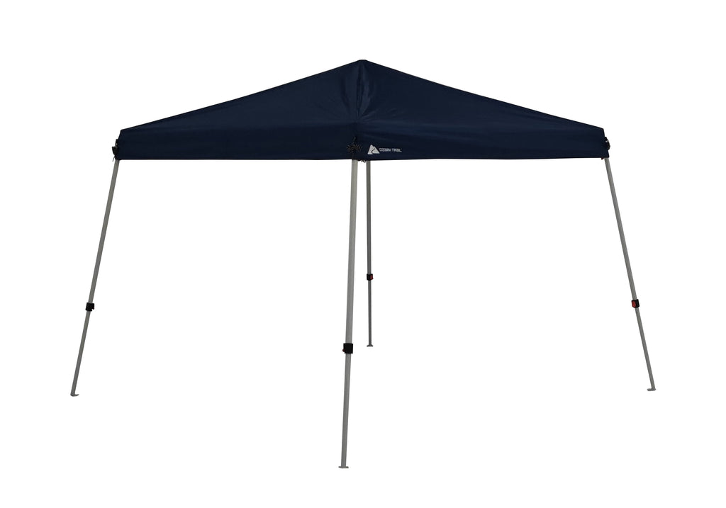 Ozark Trail 10' x 10' Instant Slant Leg Canopy Outdoor Shading Shelter, Dusty Blue