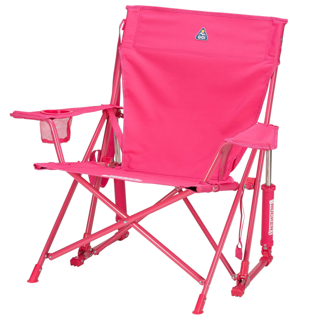 GCI Outdoor Kickback Rocker Low Profile Rocking Camp Chair, Summer Floral