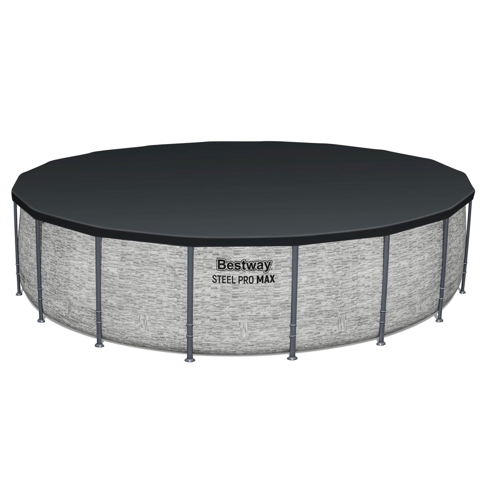 Bestway Steel Pro MAX 15’ x 48 Metal Frame Above Ground Pool, Blue, POOL ONLY