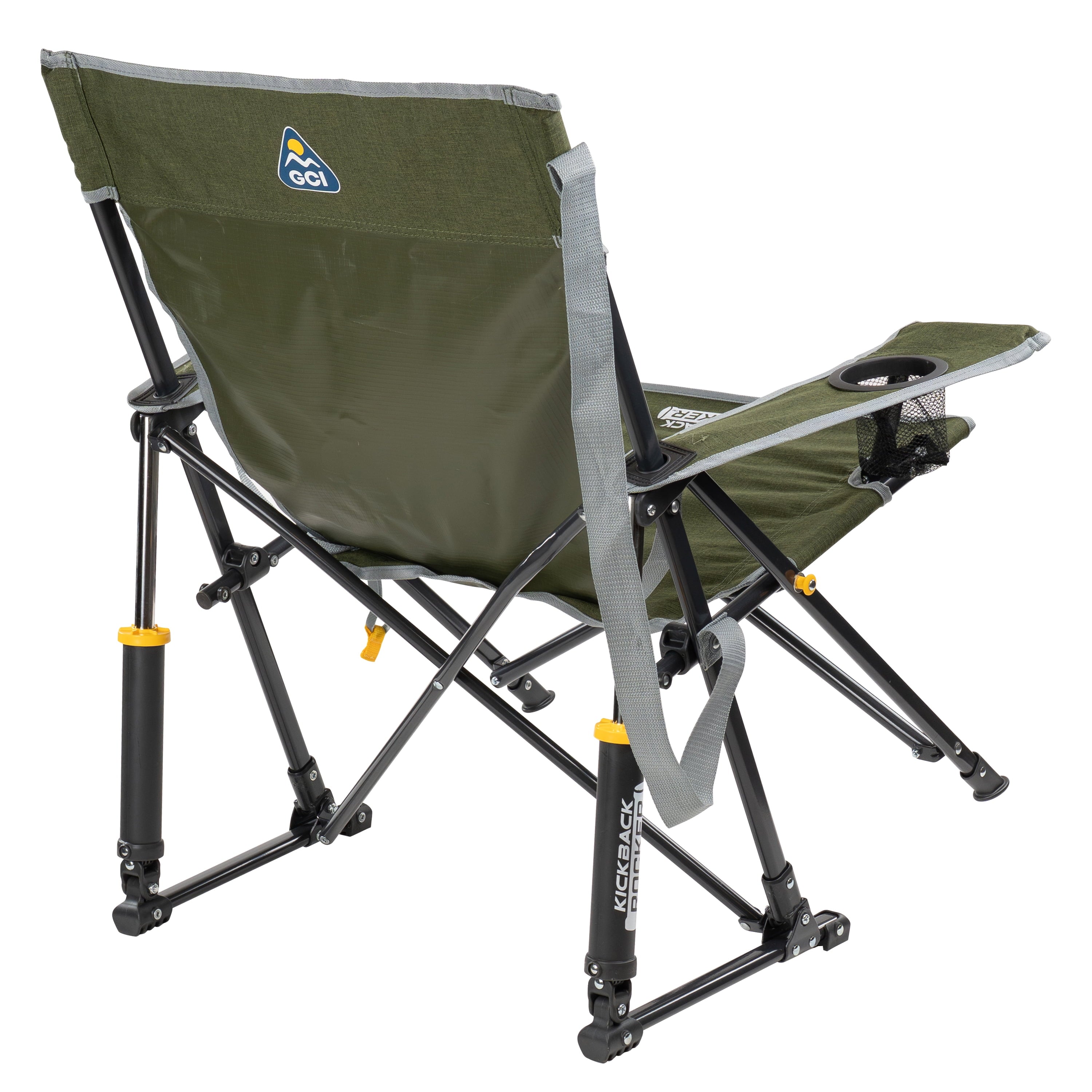 GCI Outdoor Kickback Rocker Low Profile Rocking Camp Chair, Summer Floral