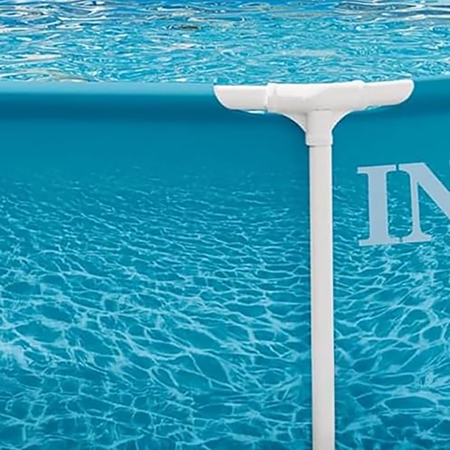 Intex: Beachside Metal Frame Pool - 10' x 30 - Above Ground Swimming, Puncture-Rust Resistant, T-Joint Setup, Family Water Play, 1185 Gal, 28206EP