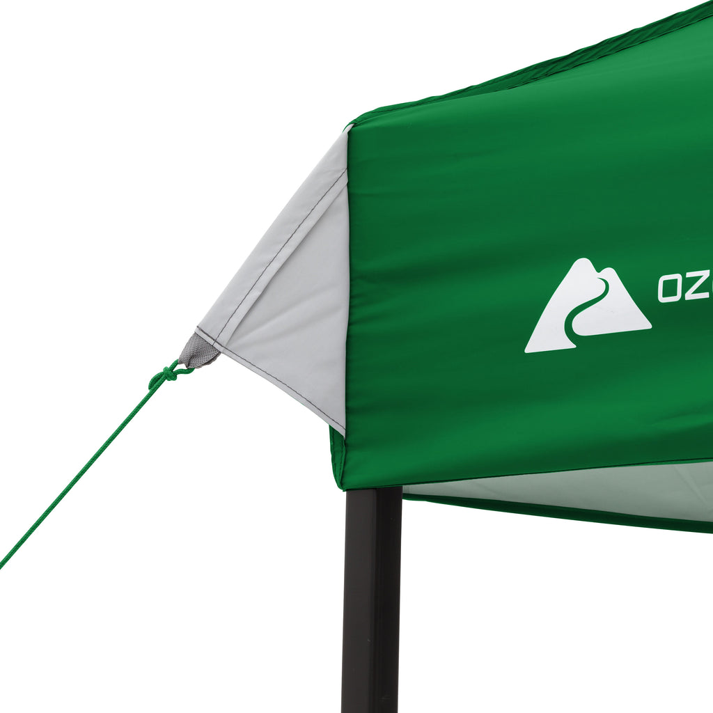 Ozark Trail 10x10 Instant Pop Up Canopy Tent with Simple Push Setup – Straight Leg Pop-Up Tent for Tailgating, Camping & Events, Gold