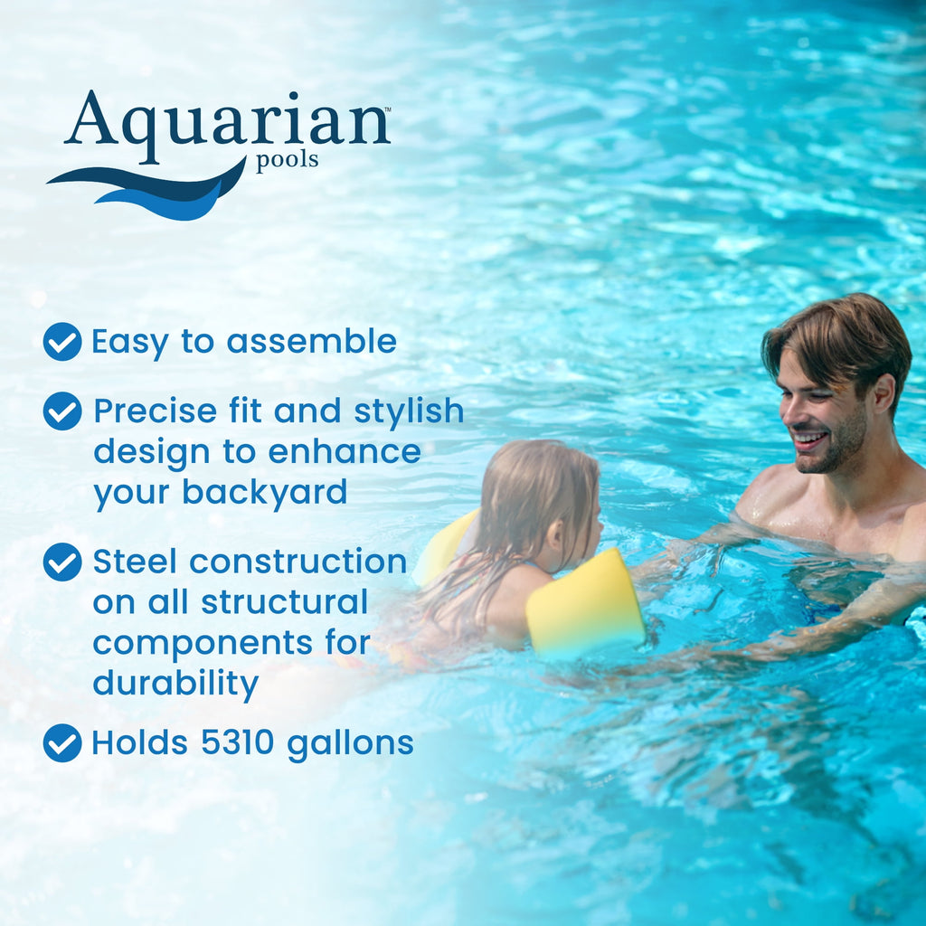 Aquarian Phoenix 18' x 52 Steel Frame DIY Family Size Above Ground Pool