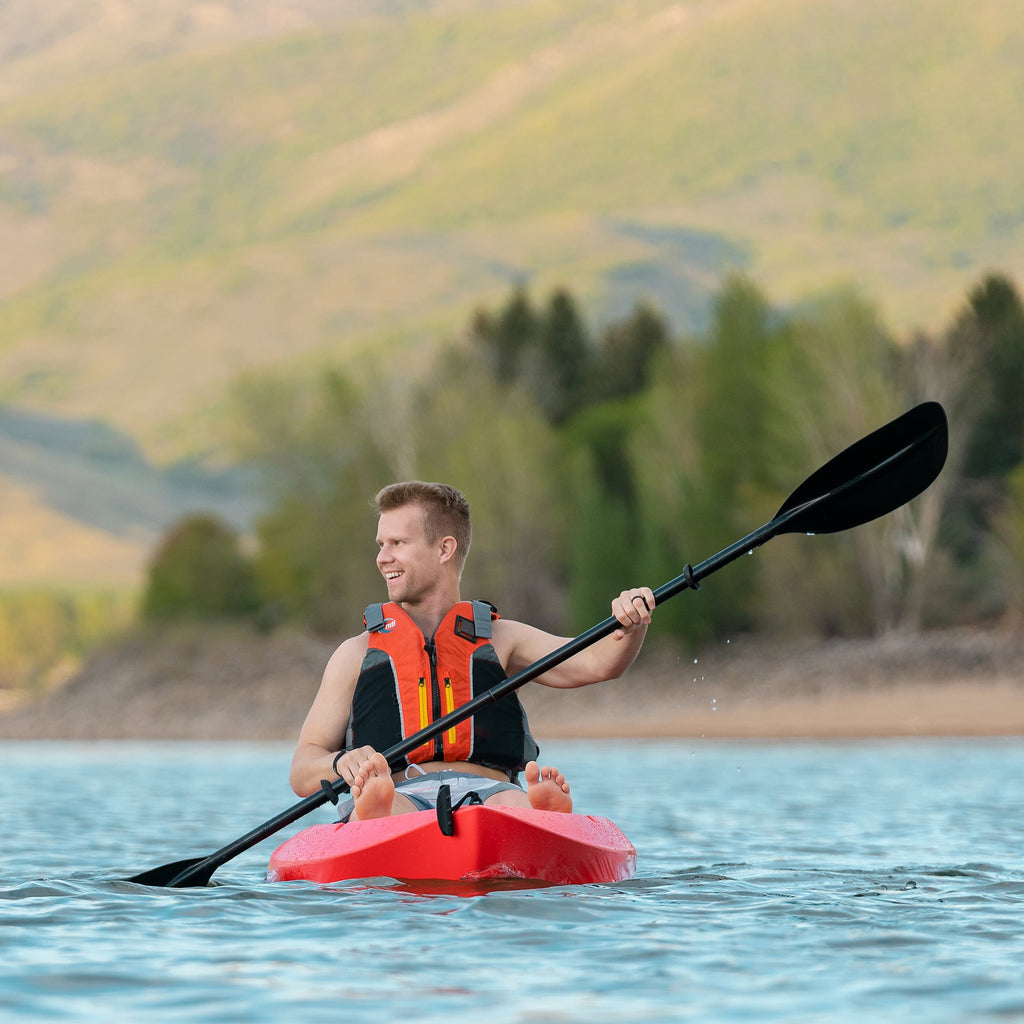 Lifetime Daylite 8 ft Sit-On-Top Kayak with Paddle, Red (90775)