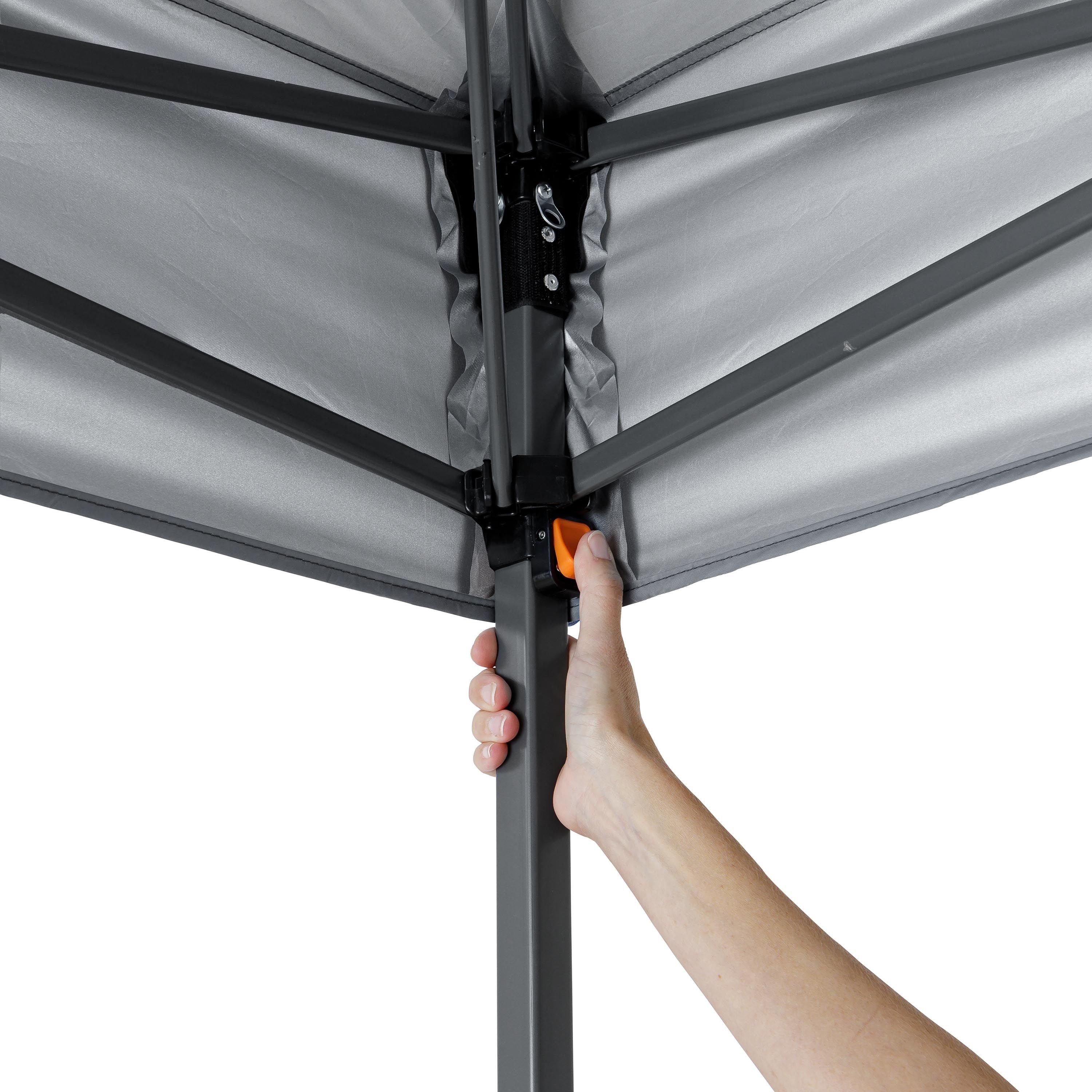 Ozark Trail 12' x 12' Instant Straight Leg Canopy for Camping - Gray