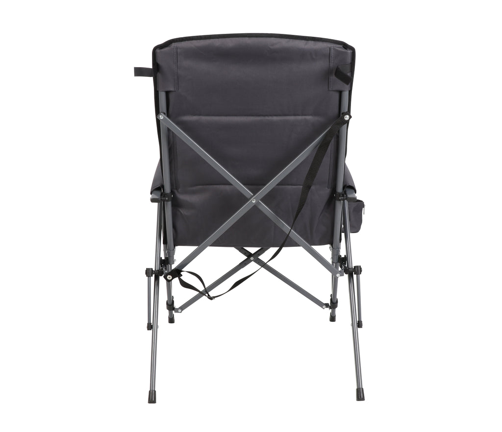 Ozark Trail High Back Hard Arm Camping Chair, Adult, Gray