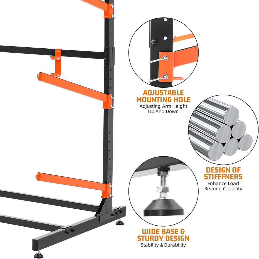 UOKRR Freestanding Kayak Storage Rack Heavy-Duty Canoe Stand