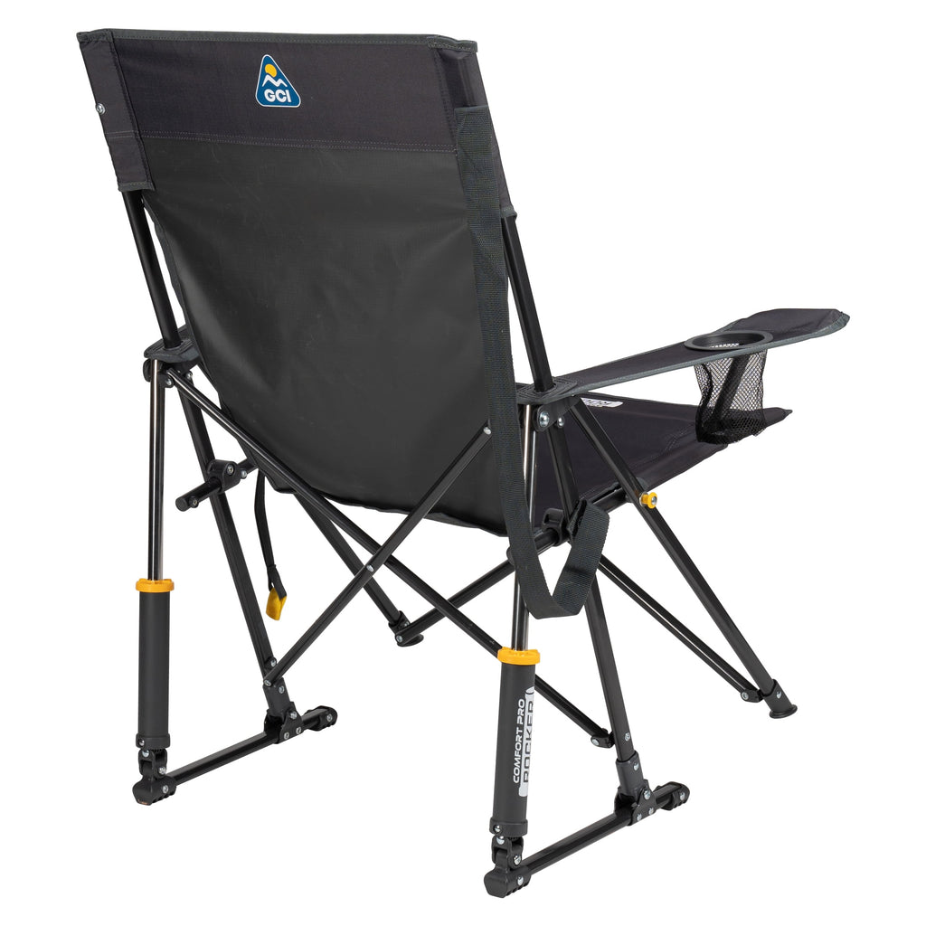 GCI Outdoor Comfort Pro Rocker Camping Chair with Mesh Backrest, Pastel Green Colorblock