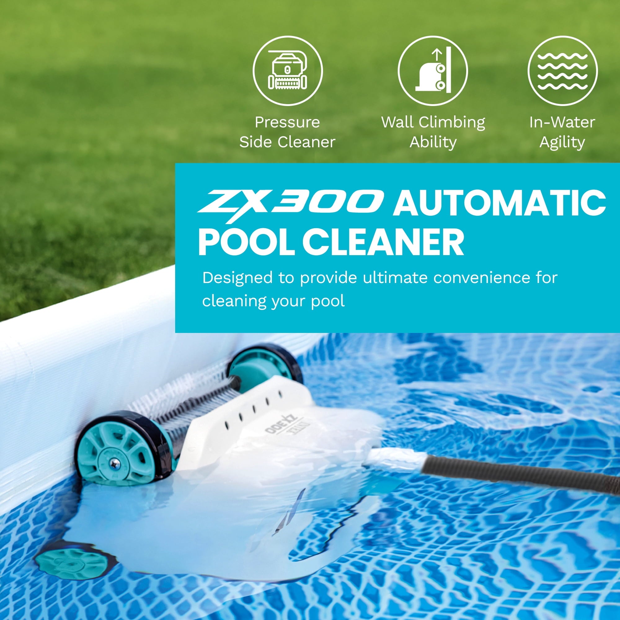 INTEX 18ft x 52in Ultra XTR Above Ground Swimming Pool, Sand Filter Pump, & Automatic Vacuum Cleaner