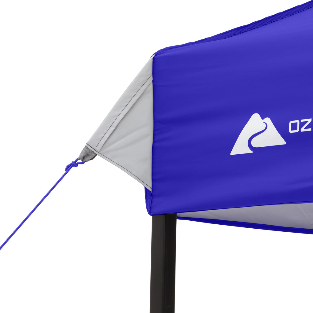 Ozark Trail 10x10 Instant Pop Up Canopy Tent with Simple Push Setup – Straight Leg Pop-Up Tent for Tailgating, Camping & Events, Gold