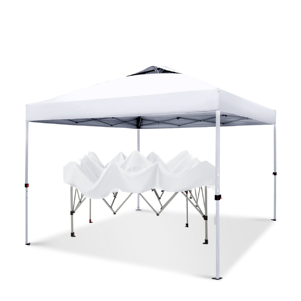 Alpha Joy 10'x 10' Pop up Canopy Outdoor Shade Canopy Event Instant Canopy Tent with Roller Bag, Blue