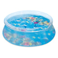 Bluescape 8 ft Transparent 3D Above Ground Pool with Goggles, Round, Ages 6+
